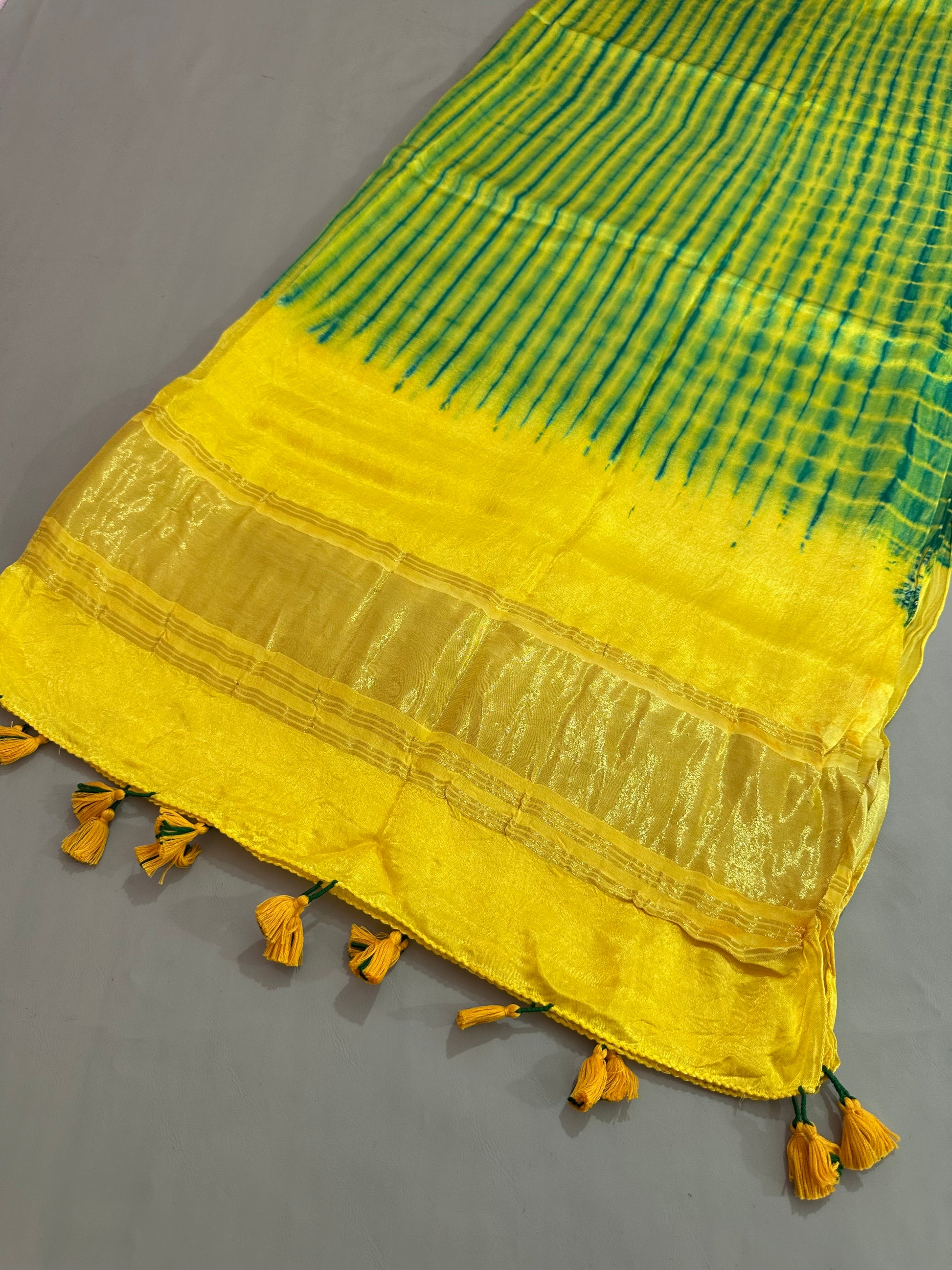 Gulnaar” Modal Silk Tie-Dye Suit Set