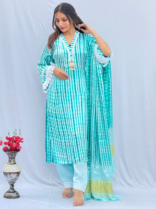 kurta with trousers & dupatta